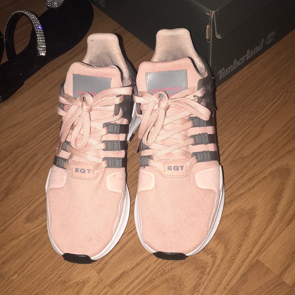 Adidas pink equipment sneakers